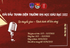 GIẢI ĐẤU TRANH BIỆN TRƯỜNG ĐẠI HỌC GIÁO DỤC 2022:  SỰ CHUYỂN GIAO – ĐỊNH HÌNH ĐỂ TỎA SÁNG  - TỰ HÀO SINH VIÊN KHÓA 1 - KHOA QUẢN TRỊ CHẤT LƯỢNG